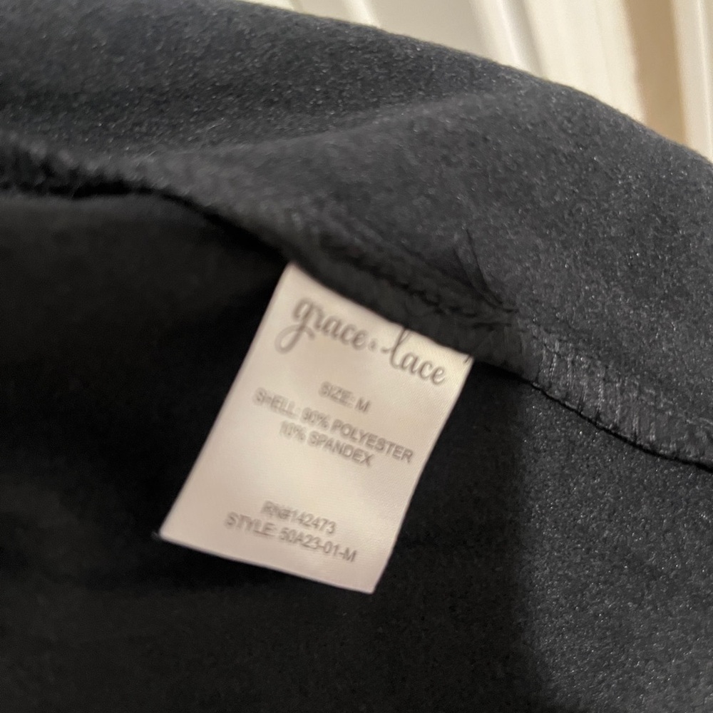 Grace & Lace Leather Like Black Moto Jacket - Picture 6 of 6
